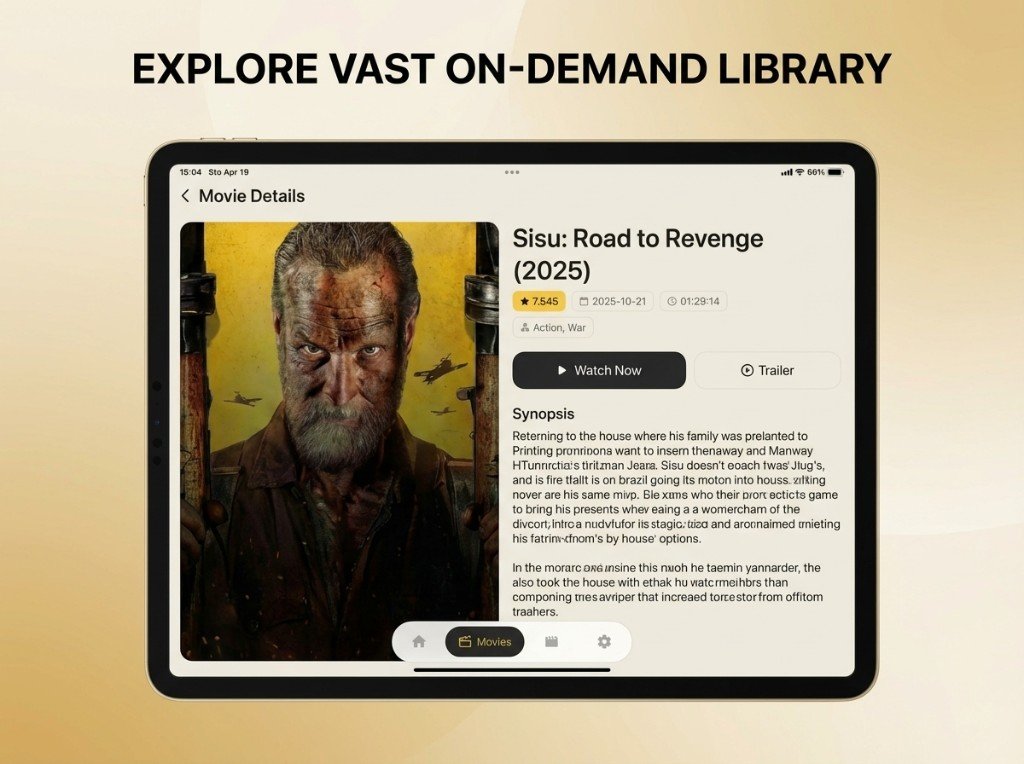 Zylo Player Movie on iPad