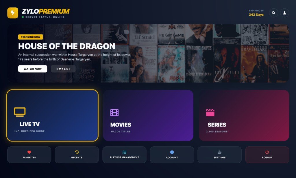 Zylo Player on Android TV